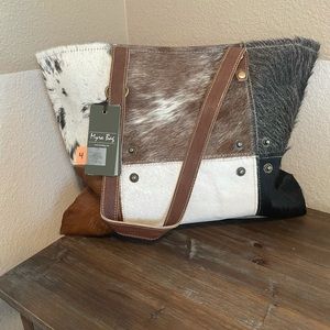 Myra bag. Multi Patch Cowhide/leather.